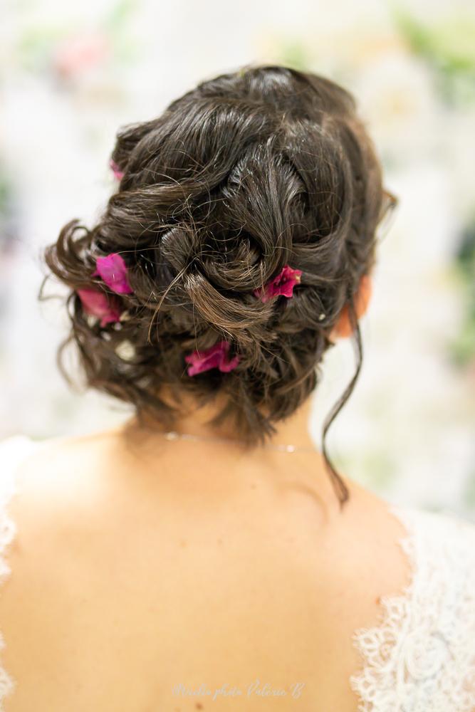 La coiffure de la mariee