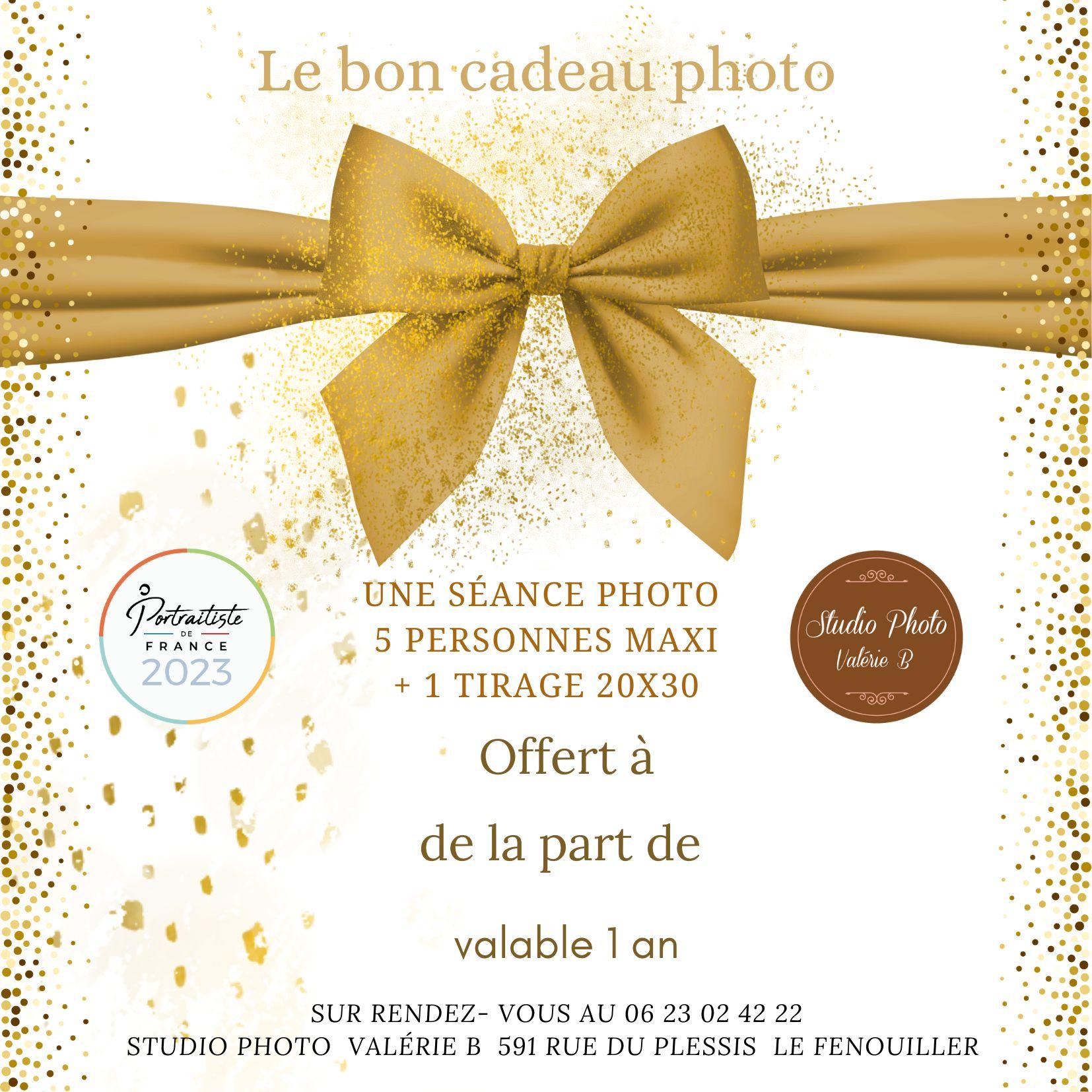 Le bon cadeau photo chez studio photo valerie b