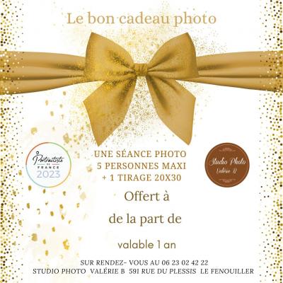 Le bon cadeau photo chez studio photo valerie b